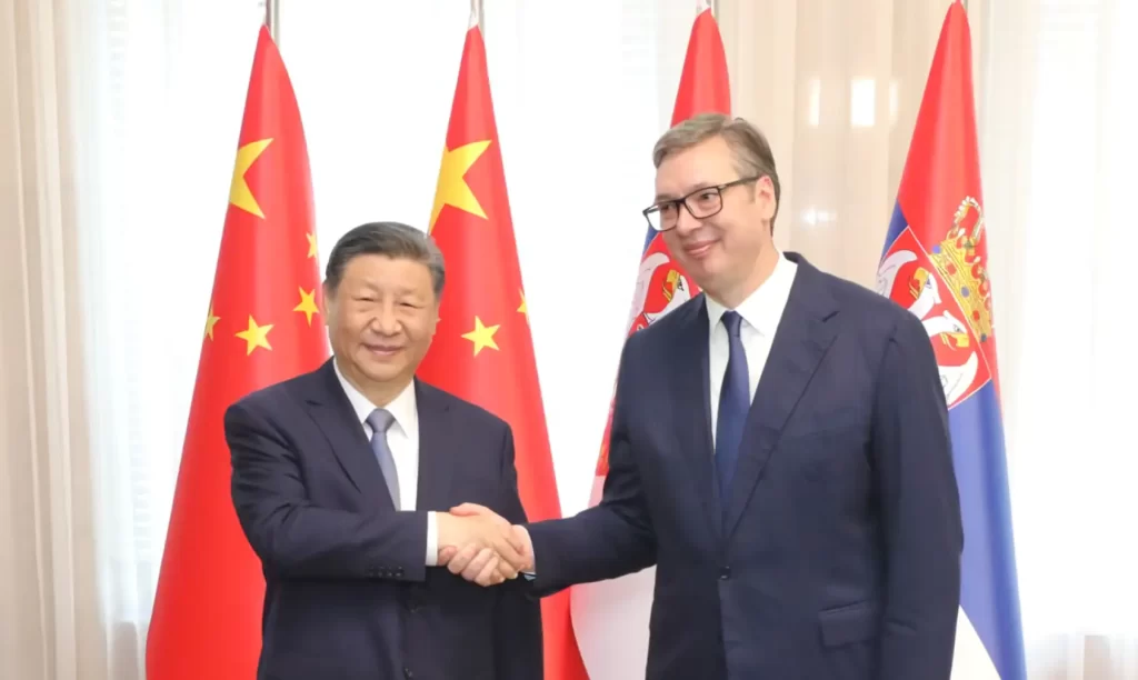 Xi Jinping and Aleksandar Vučić